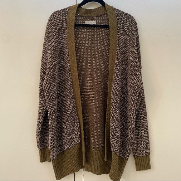 EUC Urban Outfitters Olive Marled Open-Front Cardigan Sweater | Women’s S - Picture 1 of 6